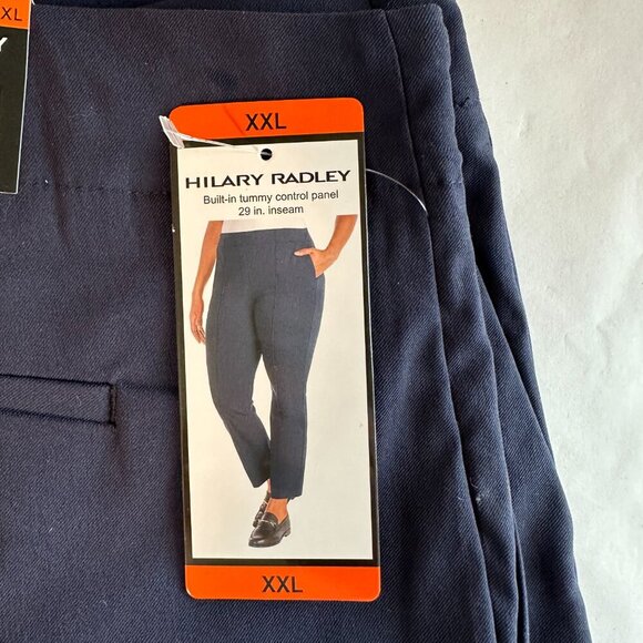 New Hilary Radley Pintuck Pant Women's Size XXL Tummy Control Mid-Rise Stretch - Picture 13 of 14